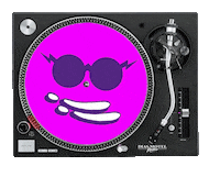 Record Player Party Sticker by Gavin Dias