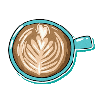 Flat White Coffee Sticker by Full Bloom