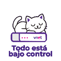vnet_ve cat sleep purple internet Sticker
