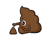 OSHITIO oshit take a shit Sticker