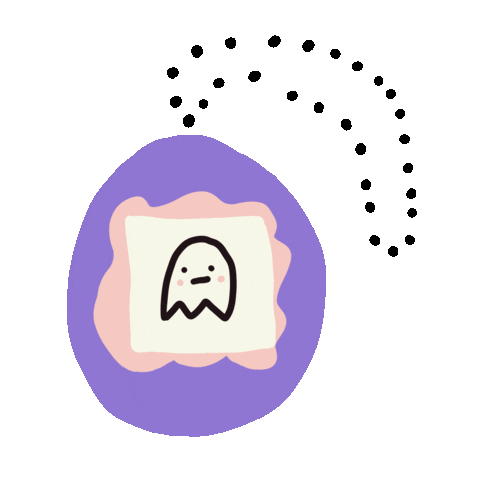 shortcakestudio retro 90s ghost boo Sticker