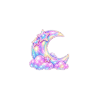 Crescent Moon Moons Sticker