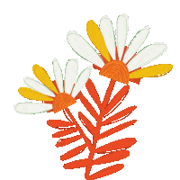 Flower Bird Brain Sticker by meags & me