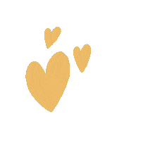 Yellowheart Orangeheart Sticker by Akimera