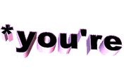 Youre Yes Sticker by AnimatedText