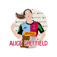 Womens Rugby Lock Sticker by Harlequins Women