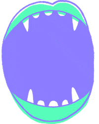 Teeth Mouth Sticker by Treefort Music Fest
