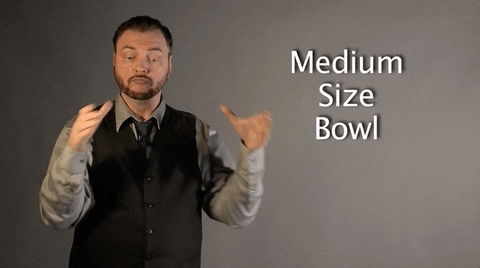 sign language medium size bowl GIF by Sign with Robert