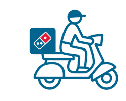 Delivery Dominos Sticker by Domino's Pizza UK