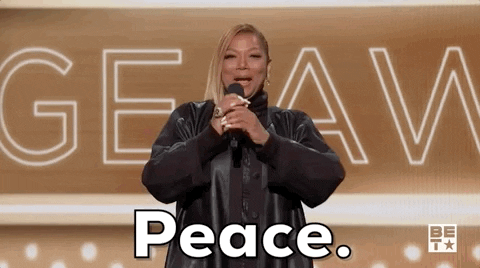 Queen Latifah Peace GIF by BET
