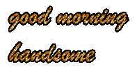 Good Morning Handsome Sticker by Alissandra