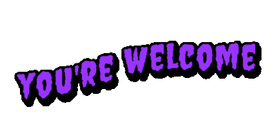 Youre Welcome Love Sticker by SpoopyDrws