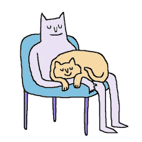 sleepy cat GIF
