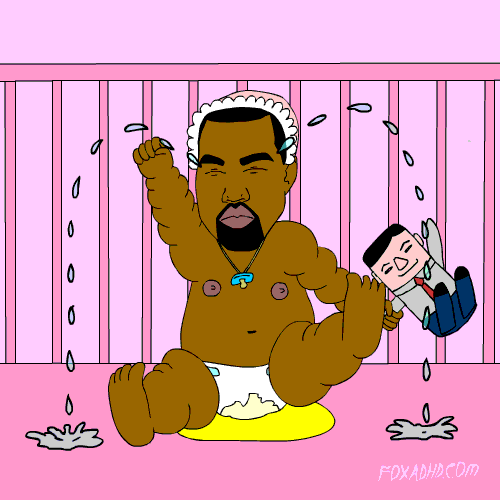 Kanye West Lol GIF by gifnews