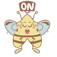 Lets Go Bee Sticker