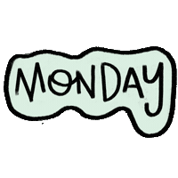Days Of The Week Ugh Sticker by rainydayink