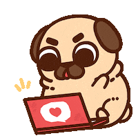 Working Locked In Sticker by Puglie Pug