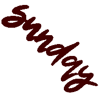 browndogfarmstudio sunday brown days of the week brown dog farm Sticker