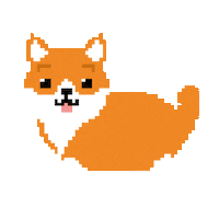 8 Bit Dog Sticker by Kapareha