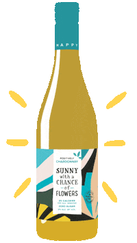 Happy Hour Wine Sticker by Sunny with a Chance of Flowers