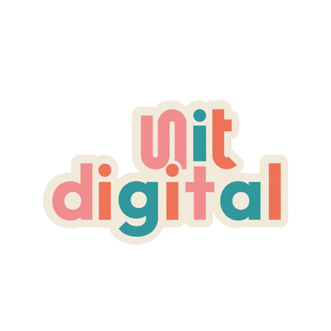 unitdigital giphyupload logo pink design Sticker