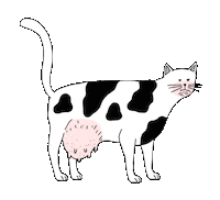 cat chill Sticker by Juan Billy