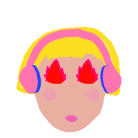 Girl Fire Sticker