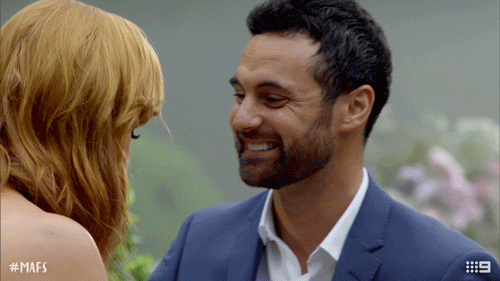 mafs kiss GIF by Married At First Sight Australia