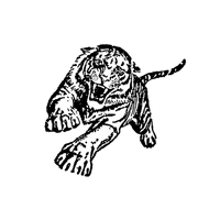 Tiger Sticker by CAFE BAR MOKKA