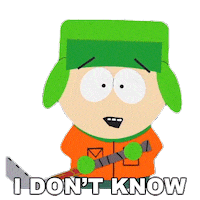 Kyle Broflovski Idk Sticker by South Park