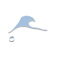 Surfs Up Ocean Sticker