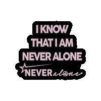 Neveralone Sticker by Thank You Hashem