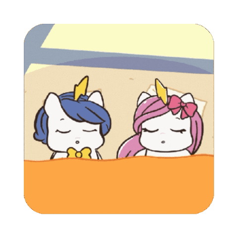 Rest Well Sweet Dreams Sticker by Brave Unicorn