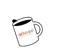 Coffee Mug Sticker by Adwise - Your Digital Brain