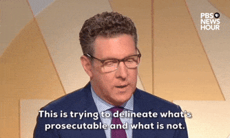"What's prosecutable and what is not."