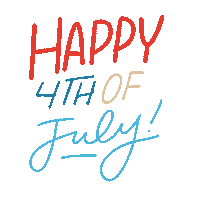Happy Independence Day Sticker by BrittDoesDesign