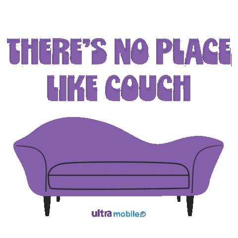 UltraMobile giphyupload home chill orange Sticker