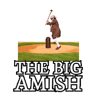 Amish Swing And A Miss Sticker