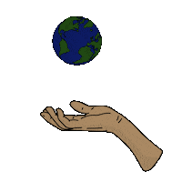 World In His Hands Sticker