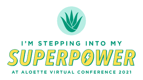Superpower Sticker by Aloette Cosmetics