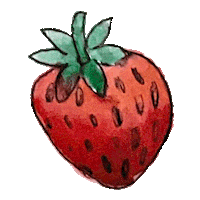 Fruit Strawberry Sticker