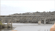 explosion bridge GIF