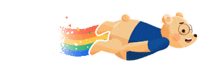 Rainbow Bear Sticker by The University of Melbourne