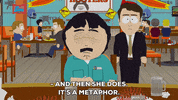 randy marsh talking GIF by South Park 