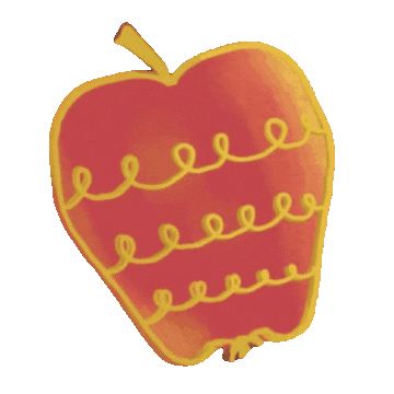 Happy Apple Sticker
