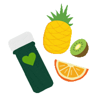 Orange Pineapple Sticker by So Good So You