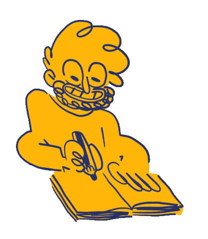 book draw Sticker by Guarnaboy