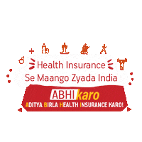 adityabirlahealth fitness health yoga insurance Sticker