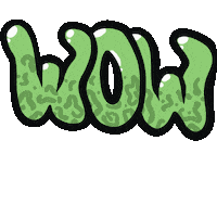 bokzgraff wow graffiti leopard woow Sticker