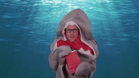 Scared Halloween GIF by Shark Week